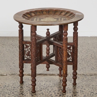 An Anglo-Indian Folding Occasional Table