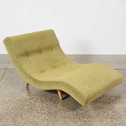 A Wave Chaise Lounge Chair Attributed To Adrian Pearsall