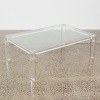 A Italian Lucite and Glass Coffee Table - 2