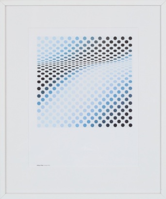 A Bridget Riley Hesitate Print