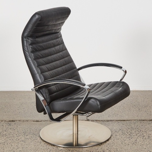 A BoConcept Reclining Leather Armchair