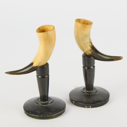 A Pair of Bullhorn Ornaments