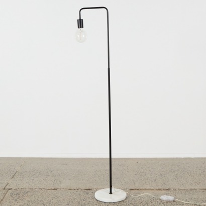 A Freestanding Floor Lamp with Marble Base