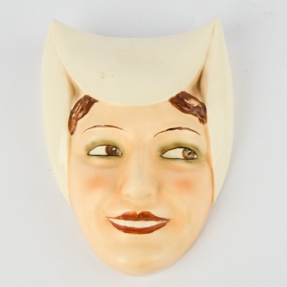An Art Deco Goebel Pottery Wall Mask