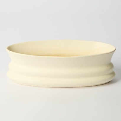 A Crown Lynn Ribbed Trough Vase #76