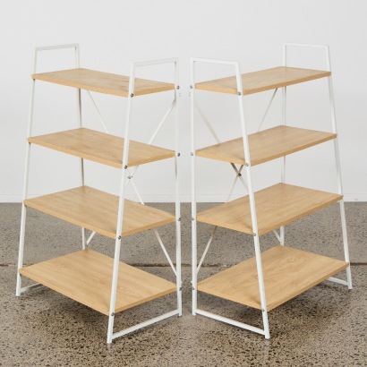 A Pair of Ladder Bookshelves