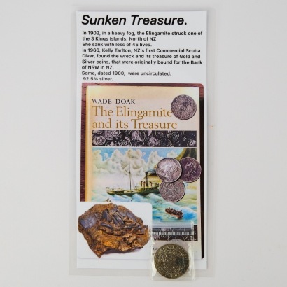 A 1900 United Kingdom Half Crown Coin Recovered by Kelly Tarlton's Expedition of the Elingmite Shipwreck