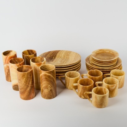 An Onyx Dinner Service