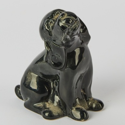 A Crown Lynn Slip Cast Dog