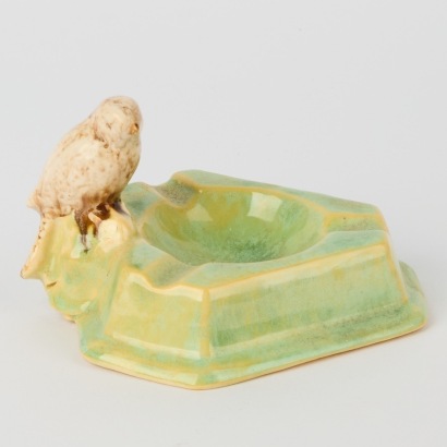 An Ambrico Crown Lynn Bird Ashtray