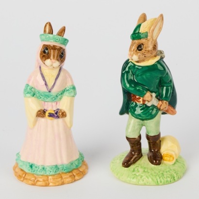 A Pair of Bunnykins by Royal Doulton