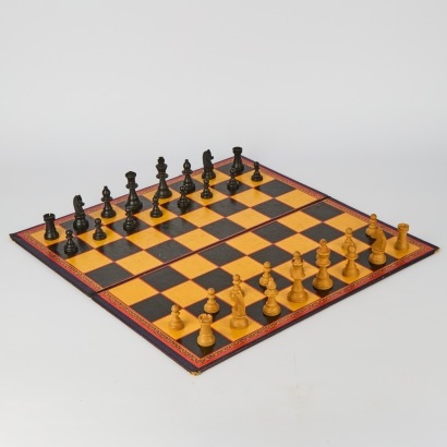 A Vintage Chess and Checkers Set