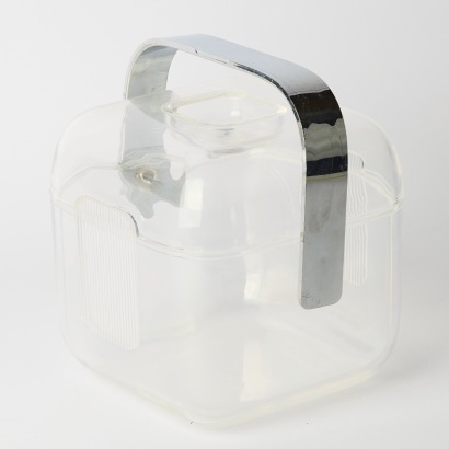 A Vintage Guzzini Lucite Ice Bucket