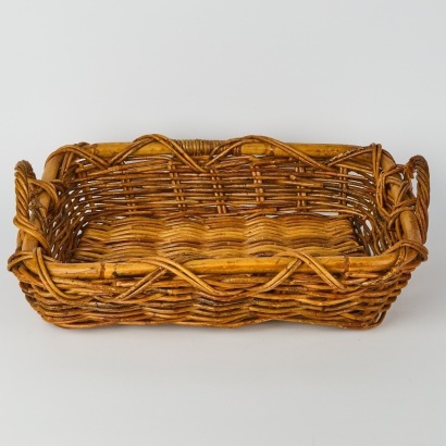 A Vintage Wicker Tray