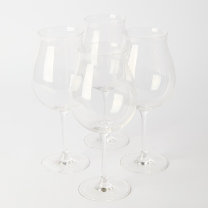 A Set of Four Plumm Pinot Wine Glasses