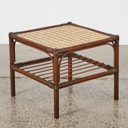 A Retro Tile Topped Side Table