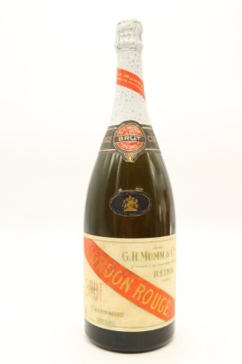 (1) NV G.H. Mumm Cordon Rouge Brut, Champagne, 1500ml, Circa. 1960/70's