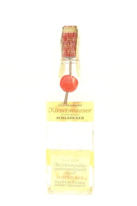 (1) Kirschwasser Schladerer, Germany, 700ml, 42% ABV, Circa. 1970/80's
