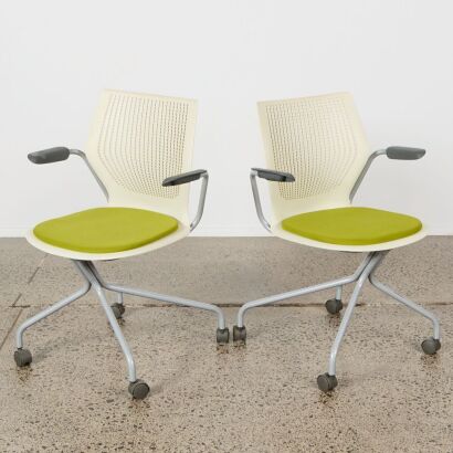 A Pair of Knoll Multigeneration Formway Base Chairs