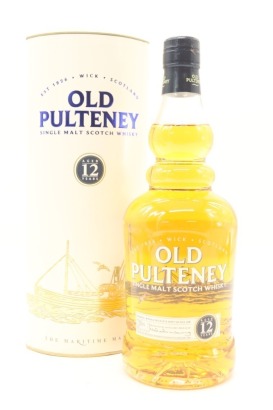 (1) Old Pulteney 12 Year Old Single Malt Scotch Whisky, 43% ABV (GB) (2011-2018 Edition) 750ml