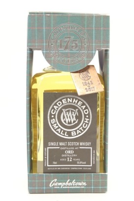(1) Ord Distillery Cadenhead Small Batch 12 Year Old 2017 Release Single Malt Scotch Whisky, 55.8% ABV (GB)