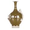 A Chinese Teadust-glazed 'Dragon' Vase - 2