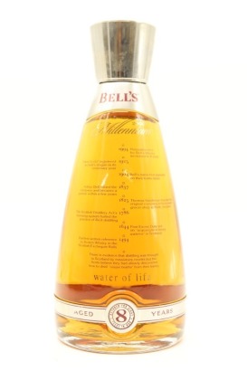 (1) Bell's 2000 Millennium 'Water of Life' 8 Year Old Blended Scotch Whisky, 40% ABV (Broken Cork)