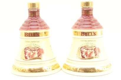 (2) Bell's Decanter 'Christmas 1996 Edition - Ingredients of Quality' 8 Year Old Extra Special Blended Scotch Whisky, 40% ABV