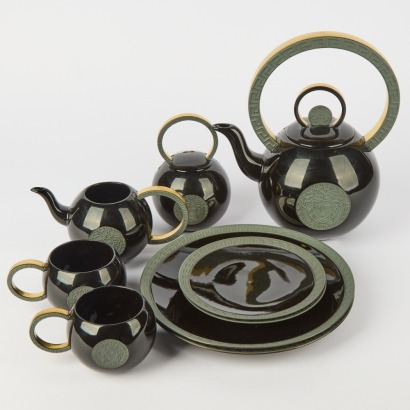 A "La Medusa" Versace Limited Edition Tea Set by Rosenthal