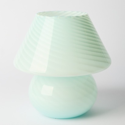 A Vintage Murano Glass Mushroom Lamp