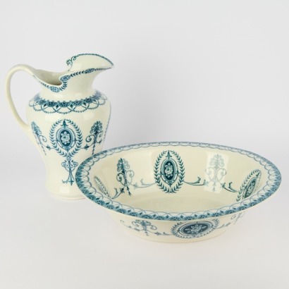 An Antique Victorian Jug And Basin