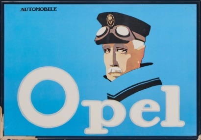 A Hans Rudi Erdt Design Poster for Opel Automobile, 1911