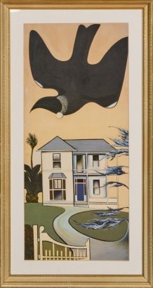 DON BINNEY Colonial Garden Bird Print