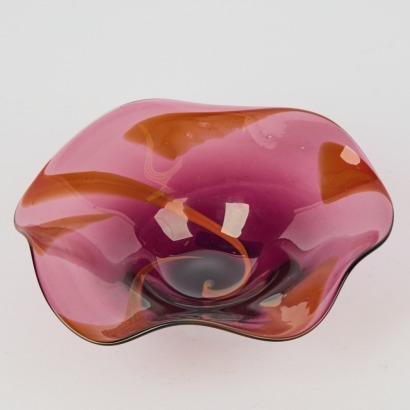 A Signed Studio Glass Dish