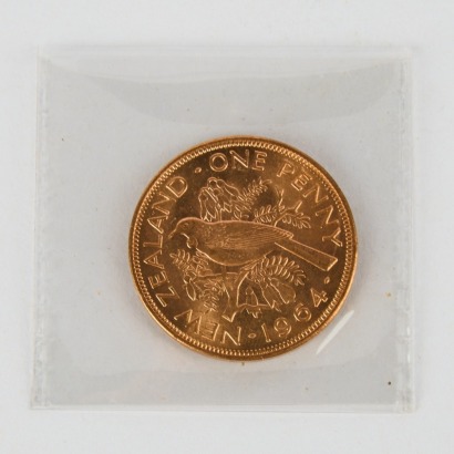 A &pound;5 Bag of New Zealand One Penny Coins, 1961