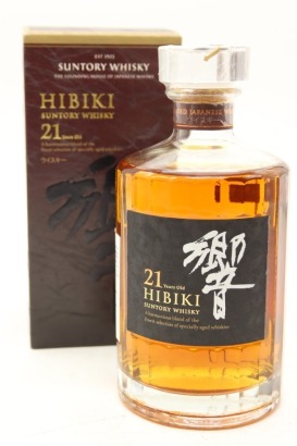 (1) Hibiki 21 Year Old Blended Japanese Whisky, 43% ABV
