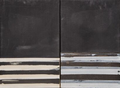 A Pair of Contemporary Canvases