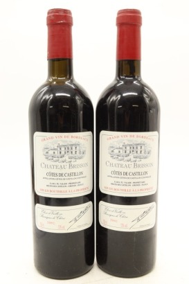 (2) 2002 Chateau Brisson, Cotes de Castillon &diams;