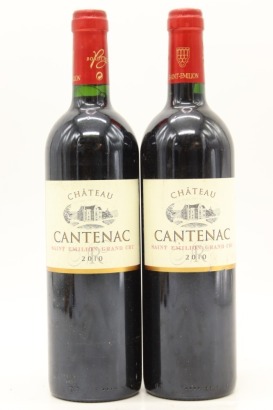 (2) 2010 Chateau Cantenac, Saint-Emilion Grand Cru &diams;
