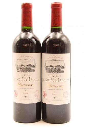 (2) 2001 Chateau Grand-Puy-Lacoste, Pauillac