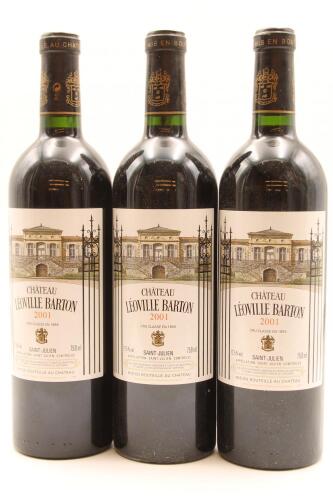 (3) 2001 Chateau Leoville Barton, Saint-Julien