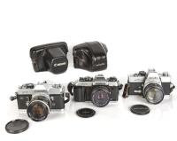 A Group of 35mm SLR Cameras