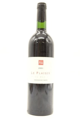 (1) 2001 Mas Amiel Vin de Pays des Cotes Catalanes Le Plaisir Rouge &diams;