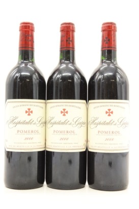 (3) 2000 Chateau Gazin L'Hospitalet de Gazin, Pomerol &diams;