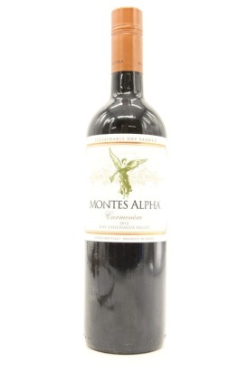 (1) 2012 Montes Alpha Carmenere, Colchagua Valley &diams;