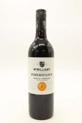 (1) 2013 McWilliam's Inheritance Shiraz - Cabernet, Australia