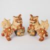 A Pair of Chinese Ceramic Lion Figures