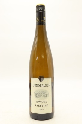 (1) 2006 Gunderloch Riesling Spatlese, Rheinhessen &diams;