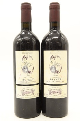 (2) 2000 Chateau Beynat, Castillon Cotes de Bordeaux &diams;