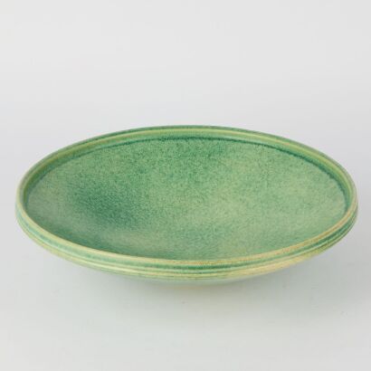 An Asian Green-glazed Large Dish